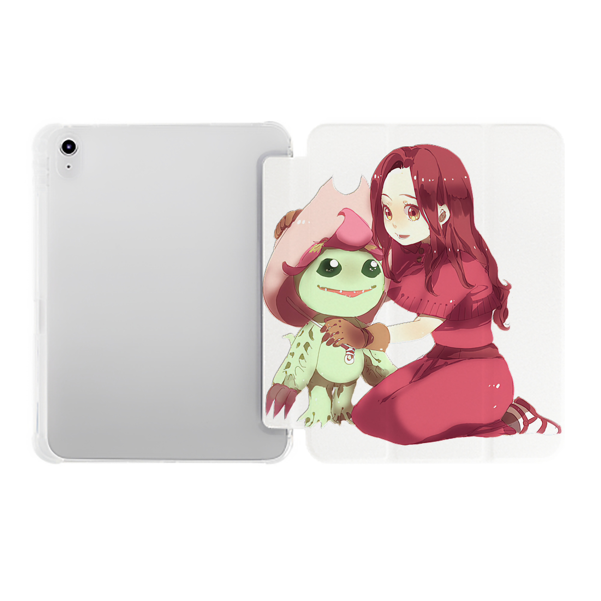 （画像用） Digimon デジタルモンスター/デジモン IPad ケース ペン収納付き 三つ折りスタンド PUレザー×シリコン 対応機種9.5/10.5/10.9インチ